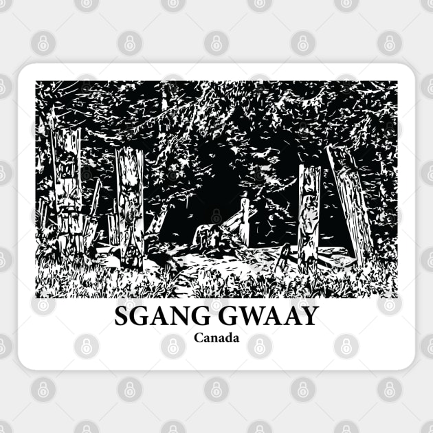 SGang Gwaay - Canada Magnet by Lakeric